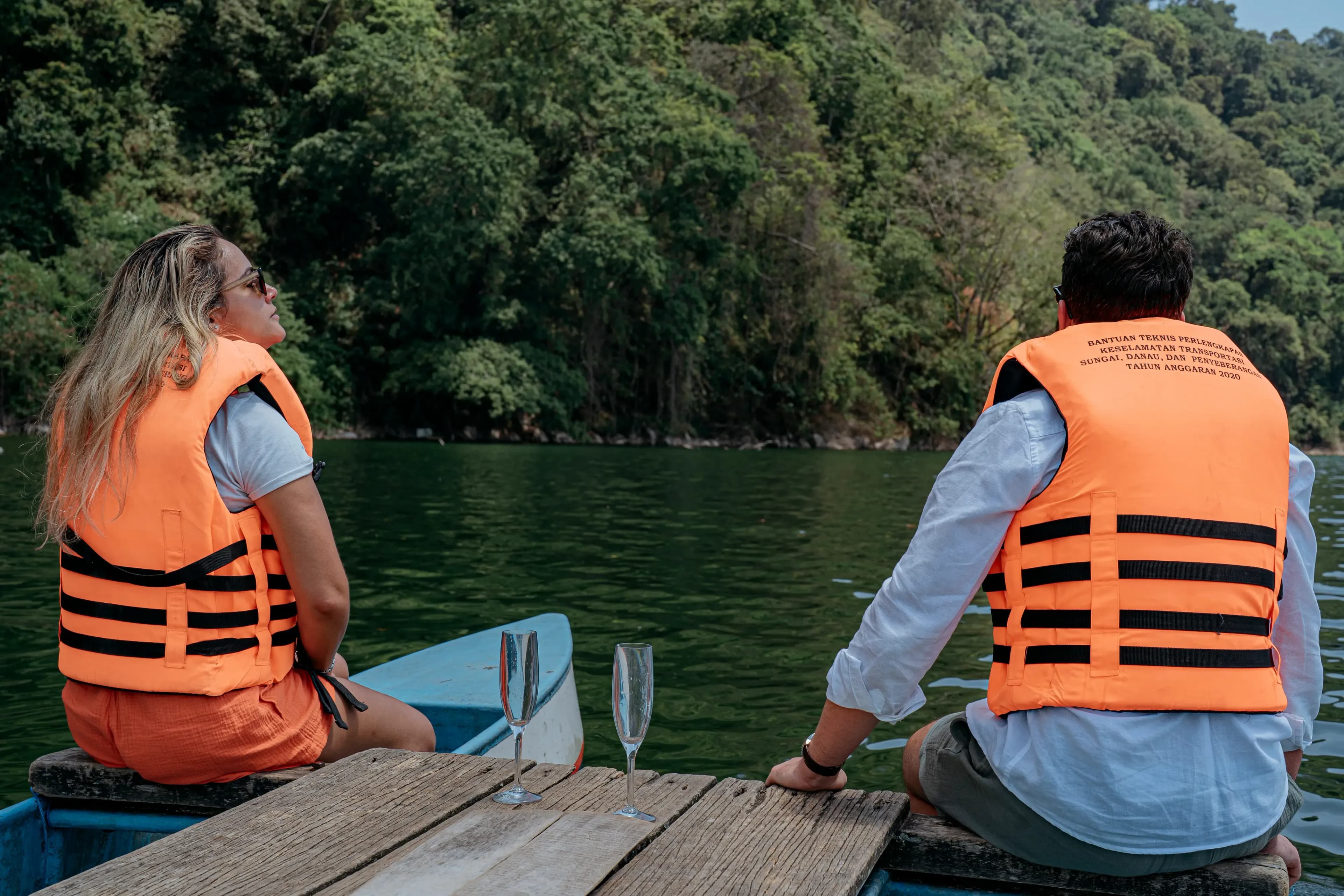 Traditional Canoeing at Tamblingan Sacred Lake